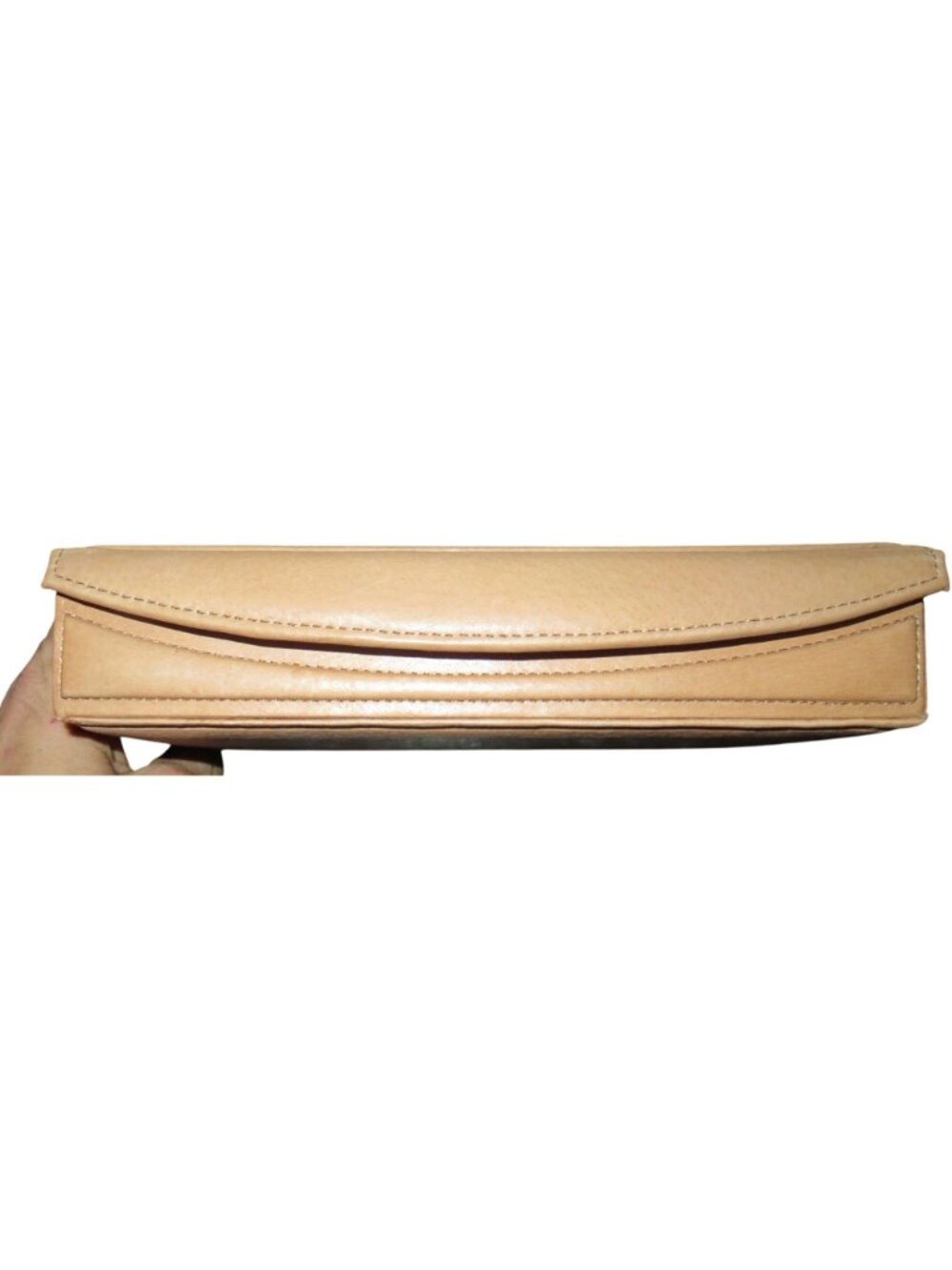 Neiman Marcus Vintage Leather Jewelry Travel Case Felt Lined & Snap Closure in P - Picture 3 of 7